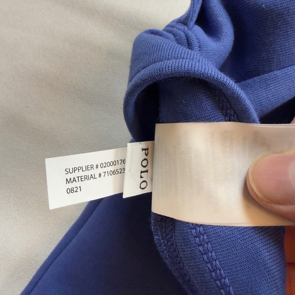 Polo Ralph Lauren Mens Blue Double-Knit Jogger Sweatpants Small 71065230821 - Picture 8 of 10